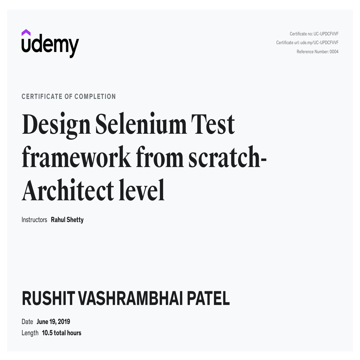 Selenium Test Framework