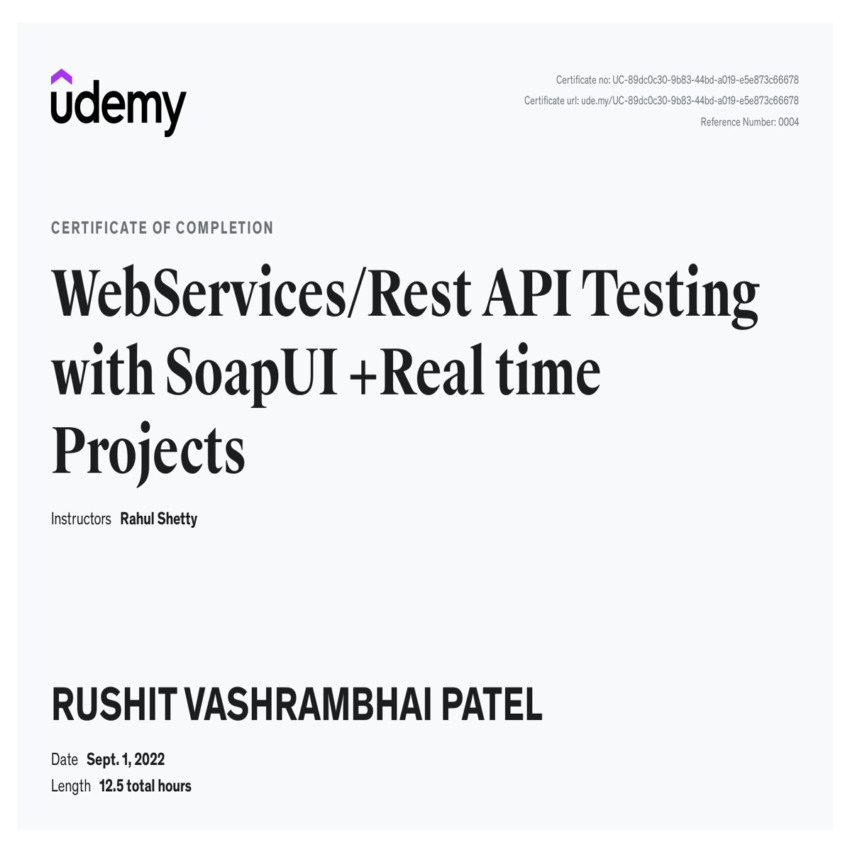 Web Services REST API Testing with SoapUI
