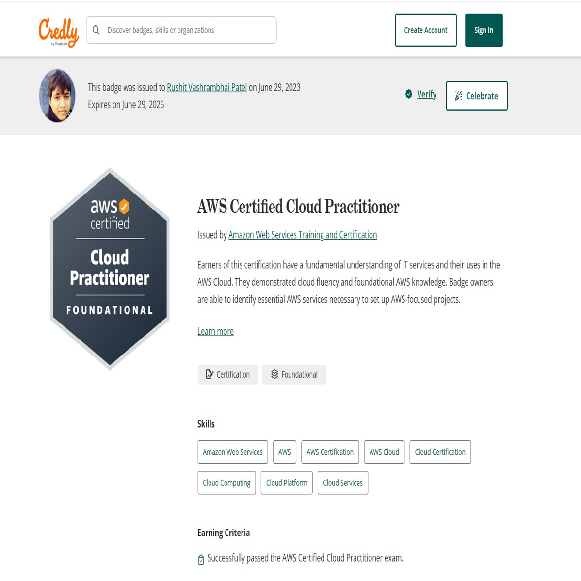AWS Certified Cloud Practitioner