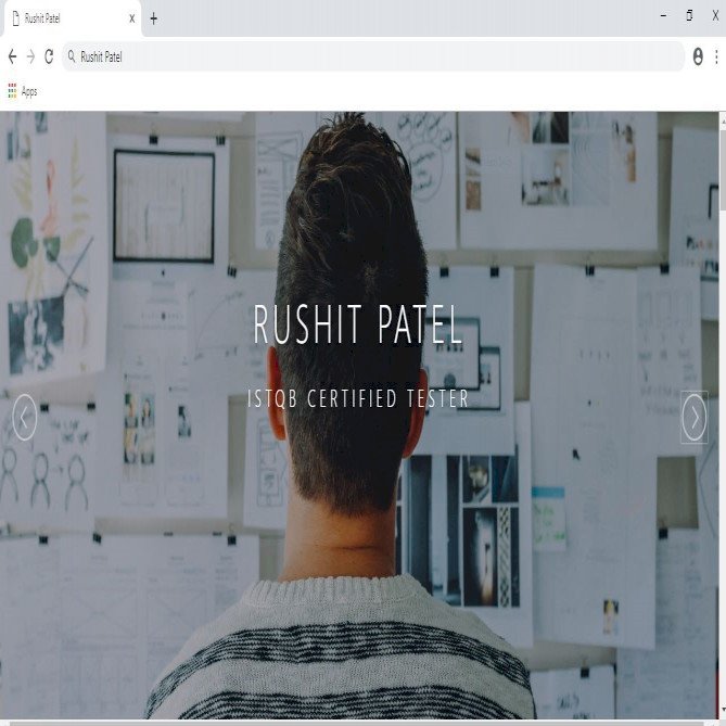 Rushit Patel Portfolio
